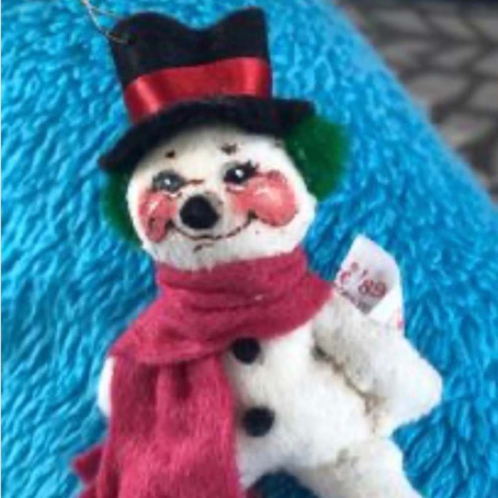AnnaLee Snowman Ornament 1989